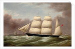 The Barque Alfred Hawley off the Skerries on her way into Liverpool, 1860 by G. Dell