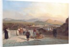 Santiago de Chile from the Hill of Santa Lucia looking to the west, 1841 by Johann Moritz Rugendas