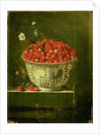 Wild Strawberries in a Chinese Wanli Kraak porcelain bowl, 1704 by Adrian Coorte