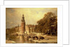 View of the Kalk Market, Amsterdam by Johannes Karel Christian Klinkenberg
