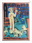 Austellung, Deutsche Grafik im Kunstsalon Wolfsberg, c.1921 by Ernst Ludwig Kirchner