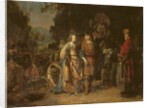 Isaac and Rebecca by the Well of Lahai-roi by Gerbrandt van den Eeckhout