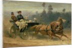 Madame Celestine Nichols Driving in Richmond Park with Her Grandchildren, 1879 by Adam Wray