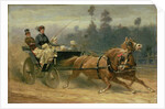 Madame Celestine Nichols Driving in Richmond Park with Her Grandchildren, 1879 by Adam Wray