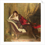 Countess Michael Karolyi, reclining in a divan, 1918 by John Quincy Adams