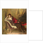 Countess Michael Karolyi, reclining in a divan, 1918 by John Quincy Adams