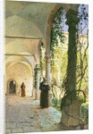 In the Cloisters of Santa Maria Jesus Monastery, in Taormina, 1885 by Peder Monsted