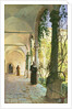 In the Cloisters of Santa Maria Jesus Monastery, in Taormina, 1885 by Peder Monsted