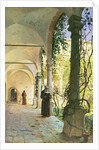 In the Cloisters of Santa Maria Jesus Monastery, in Taormina, 1885 by Peder Monsted