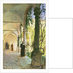 In the Cloisters of Santa Maria Jesus Monastery, in Taormina, 1885 by Peder Monsted
