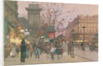 Porte Saint Denis by Eugene (1854-1941) Galien-Laloue