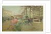 Place du Theatre Francais, in Paris, 1902 by Eugene Galien-Laloue