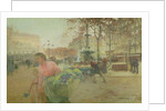 Place du Theatre Francais, in Paris, 1902 by Eugene Galien-Laloue