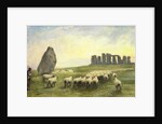 Returning Home, Stonehenge, Wiltshire, 1891 by Edgar Barclay