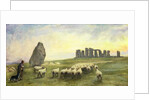 Returning Home, Stonehenge, Wiltshire, 1891 by Edgar Barclay