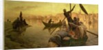 In Cairo: The Ferry From The Island of Gazirie on the Nile or Boulach the Port of Cairo by Joseph Farquharson
