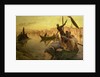 In Cairo: The Ferry From The Island of Gazirie on the Nile or Boulach the Port of Cairo by Joseph Farquharson