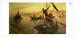 In Cairo: The Ferry From The Island of Gazirie on the Nile or Boulach the Port of Cairo by Joseph Farquharson