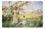 Spring: Picking Flowers, 1898 by Alfred Jr. Glendening