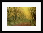 In the Golden Glow of Autumn, 1884 by John Atkinson Grimshaw