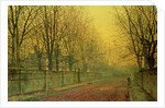 In the Golden Glow of Autumn, 1884 by John Atkinson Grimshaw