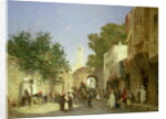 Arab Street Scene, 1872 by Honore Boze