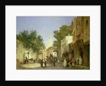 Arab Street Scene, 1872 by Honore Boze
