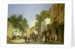 Arab Street Scene, 1872 by Honore Boze