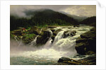 Norwegian Waterfall, at Lofor in Valders, 1905 by Karl Paul Themistocles von Eckenbrecher
