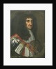 Portrait of King Charles II Wearing Garter Robes by Peter Lely