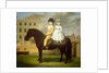Two Children Seated On A Black Pony by Nathan Theodore Fielding
