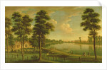 View of Chelsea Reservoir and Waterworks, with Westminster Abbey in the Distance, c.1725 by English School