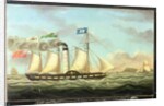 The Steam Packet 'Saint Patrick' On The Liverpool To Dublin Run, 1827 by Miles Walters