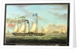The Steam Packet 'Saint Patrick' On The Liverpool To Dublin Run, 1827 by Miles Walters
