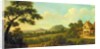 Wooded Landscape With Figures By a Roadside, c.1770 by English School