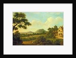 Wooded Landscape With Figures By a Roadside, c.1770 by English School