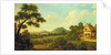Wooded Landscape With Figures By a Roadside, c.1770 by English School