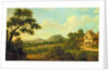 Wooded Landscape With Figures By a Roadside, c.1770 by English School