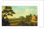 Wooded Landscape With Figures By a Roadside, c.1770 by English School