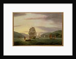 A Frigate, A Lugger And Merchant Ship In Dartmouth Harbour, 1808 by Thomas Luny