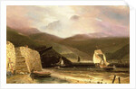 View of Arran, With Sailing Vessels In A Squall, 1814 by William Daniell