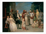 Sir Elijah and Lady Impey and Their Three Children by Johann Zoffany