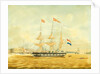 The Johan Melchior Kemper at Anchor by Rotterdam Harbour by Jacob Spin