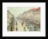 The Boulevard Montmartre, 1893 by Camille Pissarro
