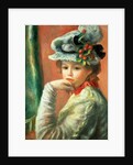 Young Girl in a White Hat by Pierre Auguste Renoir