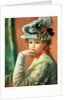 Young Girl in a White Hat by Pierre Auguste Renoir