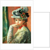 Young Girl in a White Hat by Pierre Auguste Renoir