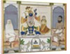 Illustration for a manuscript on the worship of Srinathji, Rajasthan, early 19th century by Indian School