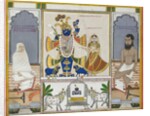 Illustration for a manuscript on the worship of Srinathji, Rajasthan, early 19th century by Indian School