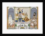 Illustration for a manuscript on the worship of Srinathji, Rajasthan, early 19th century by Indian School